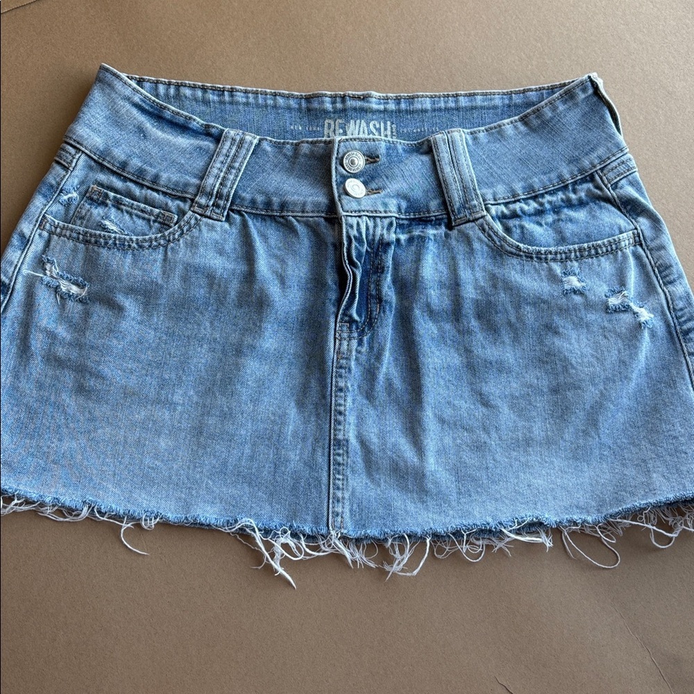 Denim Mini Skirt